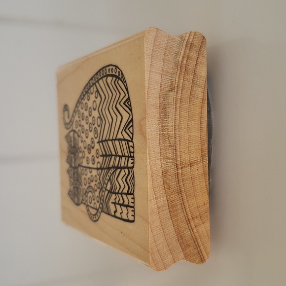 Laurel Burch Stamp Zigzag Cats - Picture 2 of 9